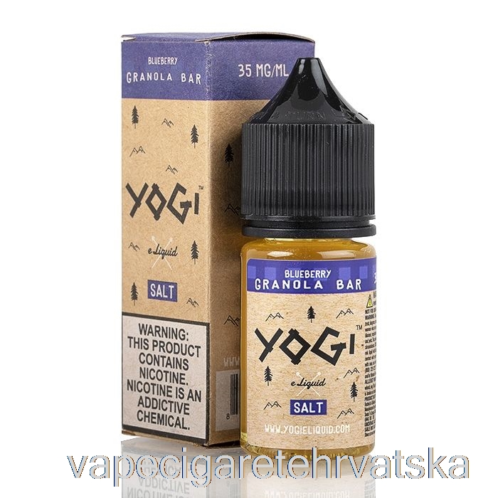 Vape Cigarete Borovnica Granola Bar - Yogi Soli E-tekućina - 30ml 50mg